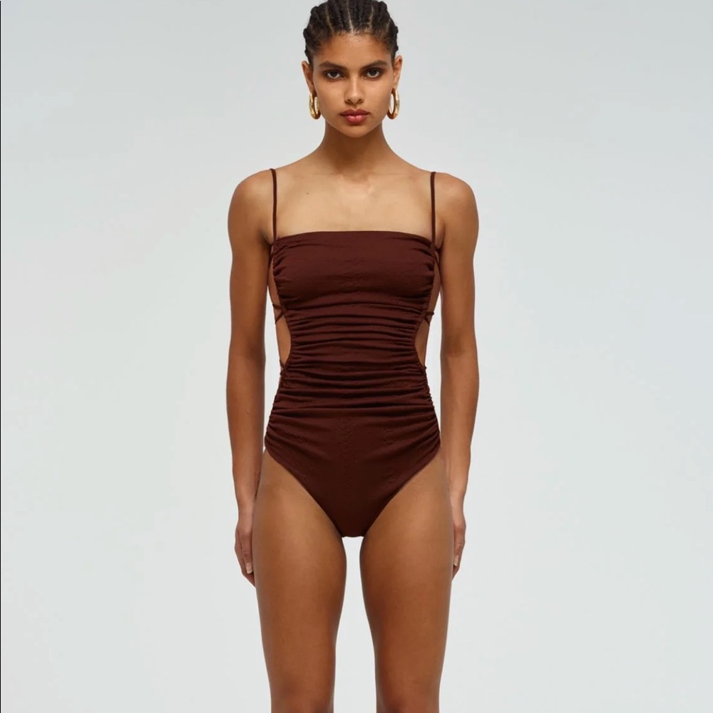 Self Portrait Snake Textured Swimsuit - Picture 2 of 3